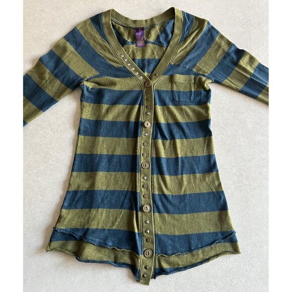 Free People Rockin' Rugby Cardigan ASO Alex Russo / ALT Penny Hofstadter - Picture 2 of 7